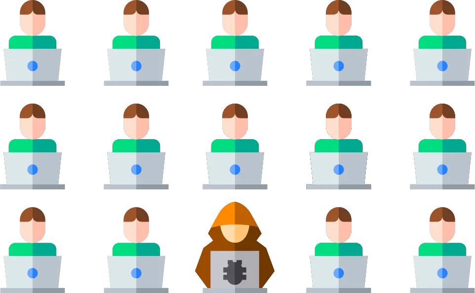 hacker among coders
