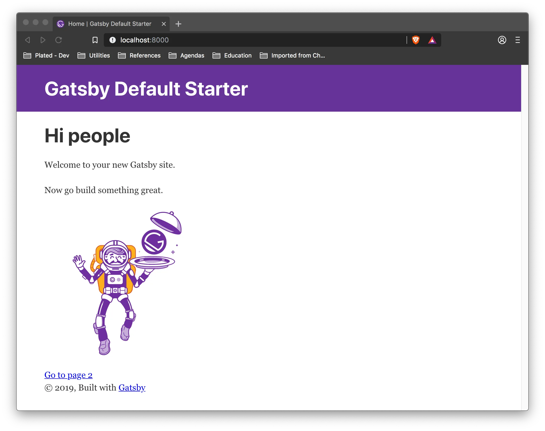 Gatsby Default Starter